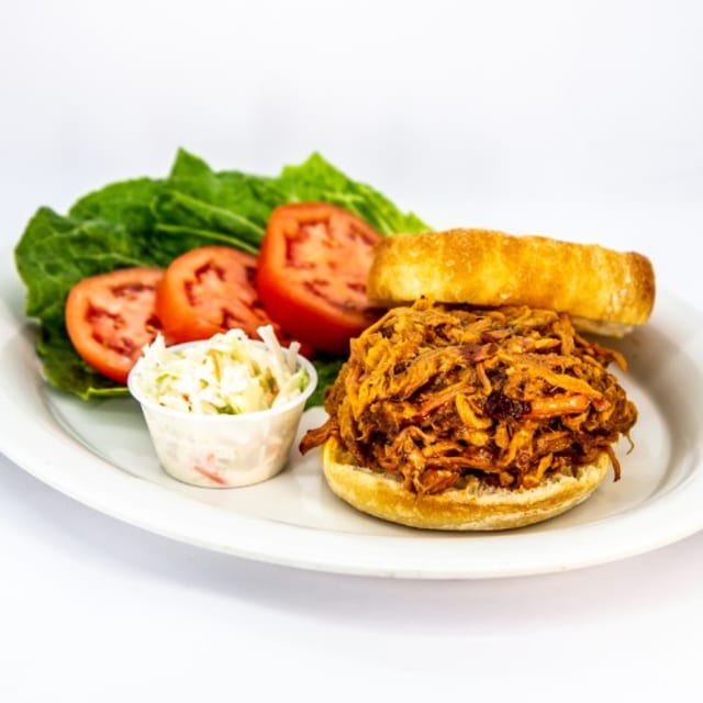Carolina Style Pulled Pork Skyscraper.